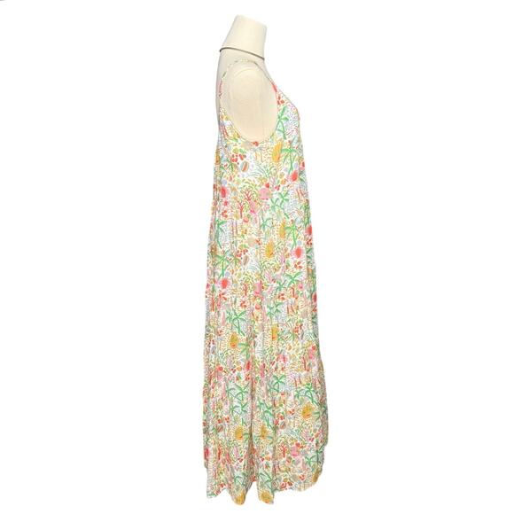 Roller Rabbit Bari Dakota Maxi Dress Linen Tropical Print | Women’s Medium - Picture 5 of 12